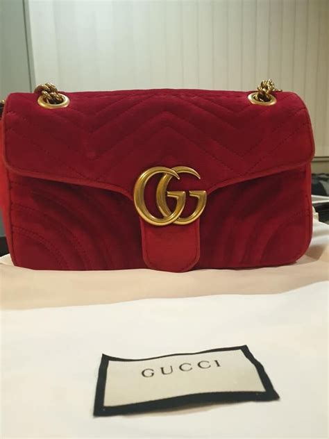 marmont gucci red suede|Gucci Marmont red velvet.